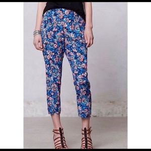 Anthropologie patterned Capri pants